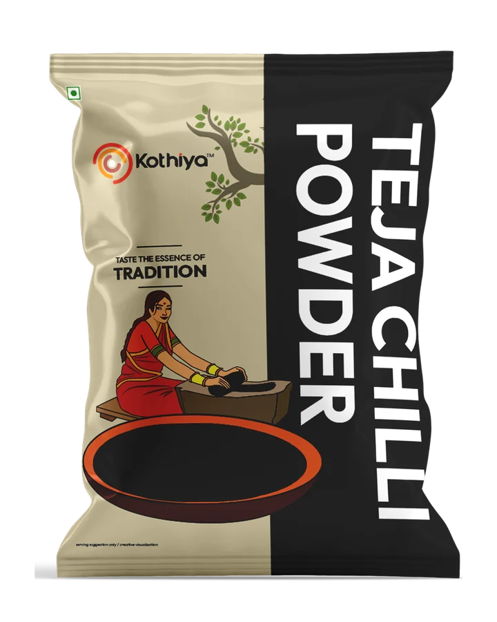 Kothiya Teja Chilli Powder pouch packaging
