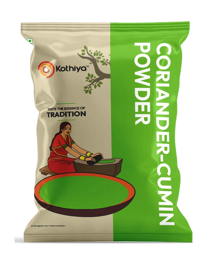 Kothiya Coriander Cumin Powder pouch packaging