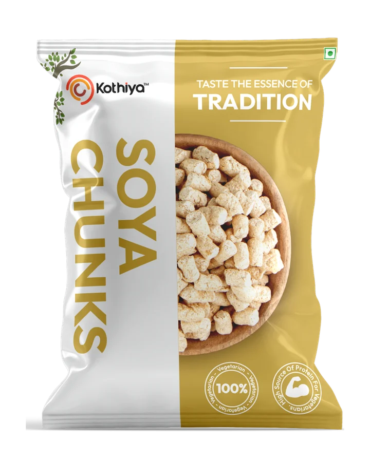 Kothiya Soya Chunks pouch packaging