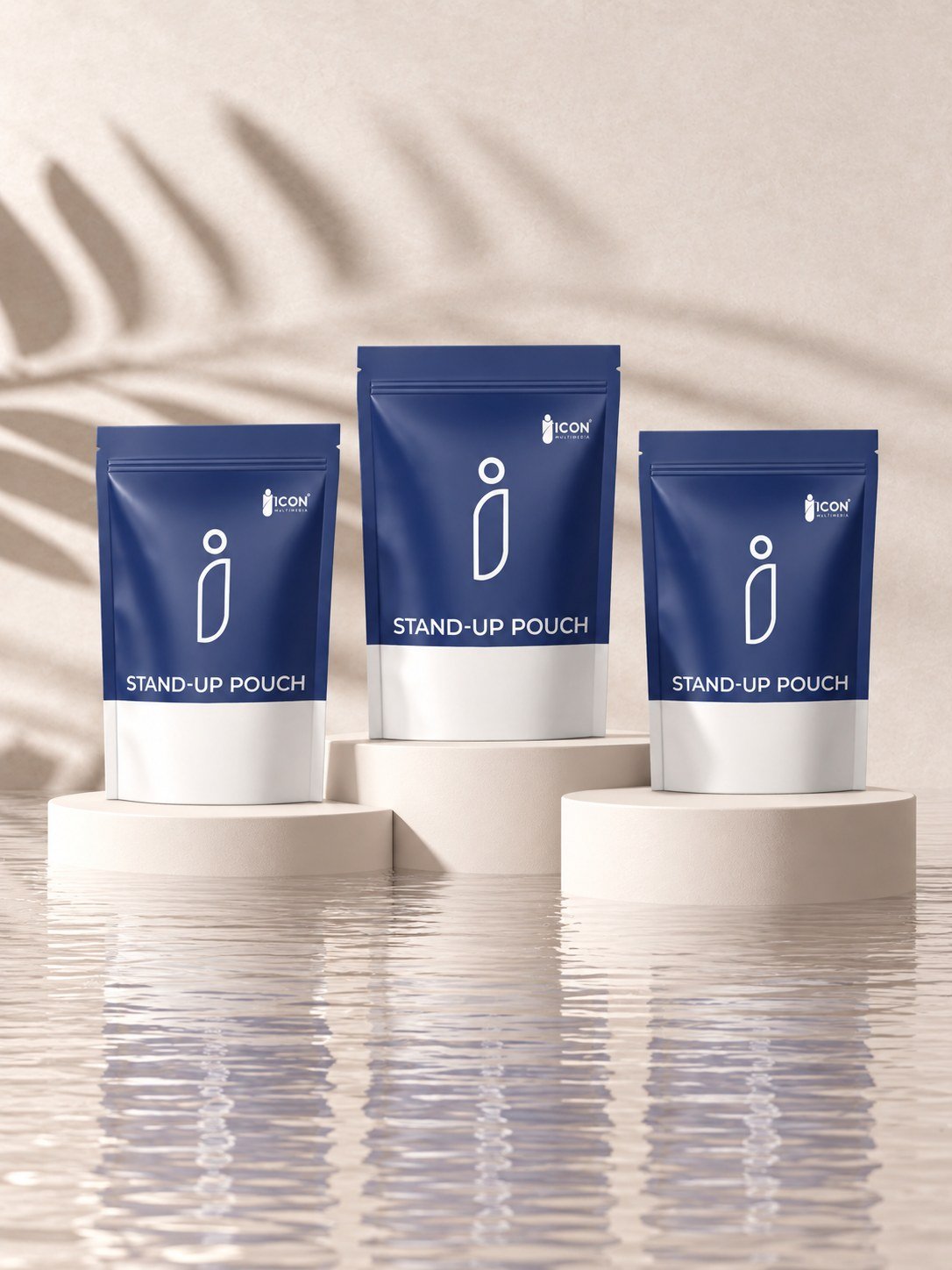 Icon Multimedia stand-up pouch packaging