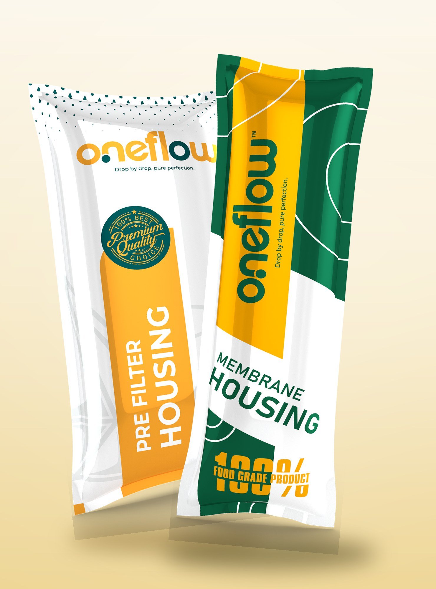 Oneflow Pre Filter and Membrane Housing pouch packaging