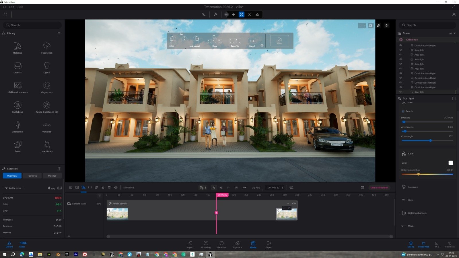 Villa design project view 1
